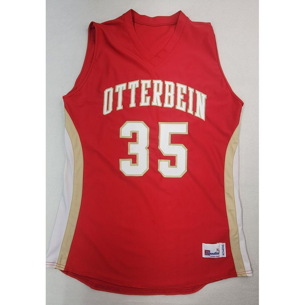 Otterbein Cardinals Jersey Womens XL Basketball Uniform Vintage Team Worn